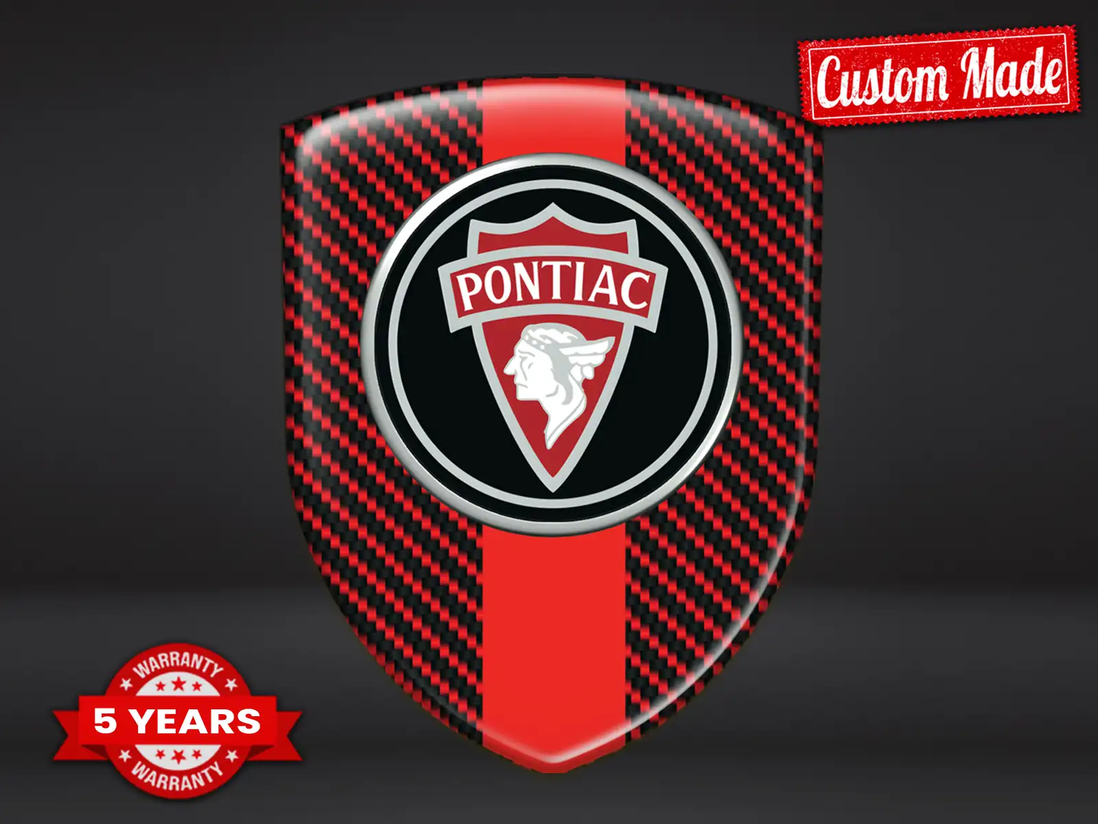 Pontiac Pegatina Puerta Automática Resistente Limitada Alta Calidad